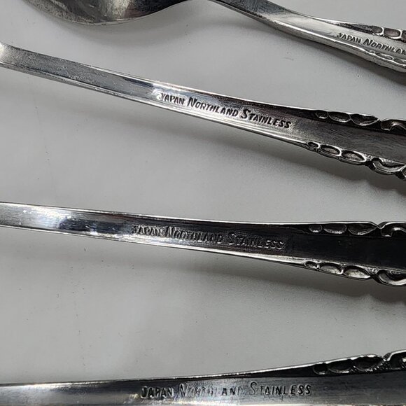 Vintage Northland Stainless Steel Teaspoons Iced Tea Spoon & Butter Knife - Picture 6 of 8
